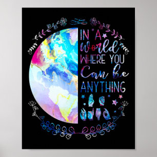 Kind Asl Alphabet American Sign Language Deaf Awar Poster