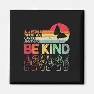Kind Autismus Bewusstsein Asl Mama Lehrer Kindness Magnet