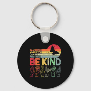 Kind Autismus Bewusstsein Asl Mama Lehrer Kindness Schlüsselanhänger