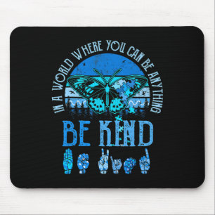 Kind Autismus Bewusstsein Inspiration Retro Teac Mousepad