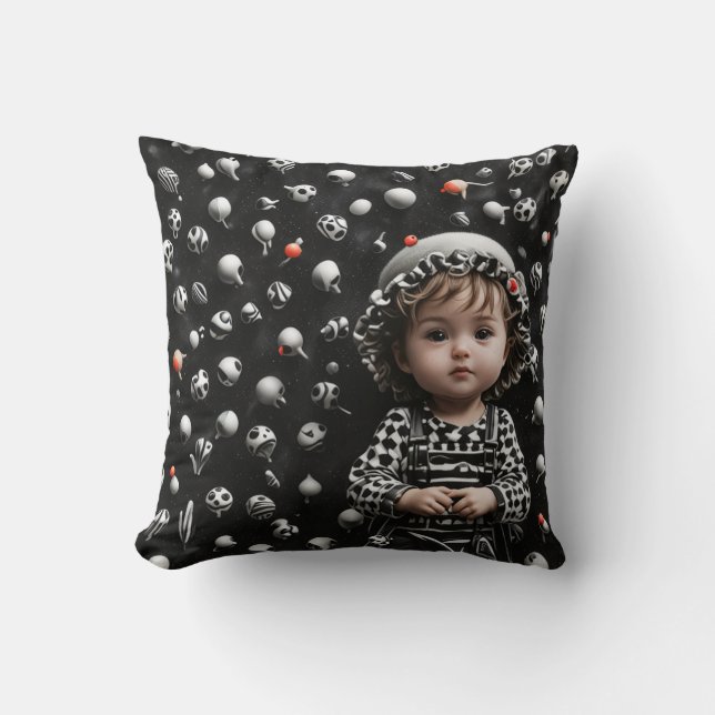 Kind, Baby, Glück, Liebe, Freude, Vergnügen, Kuche Kissen (Vorderseite)