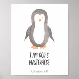 Kind Bible Verse Ich bin Götter Meisterwerk Poster
