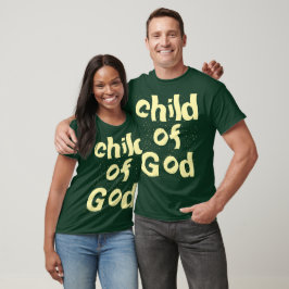 Kind der Bibel Zitat Grün T-Shirt