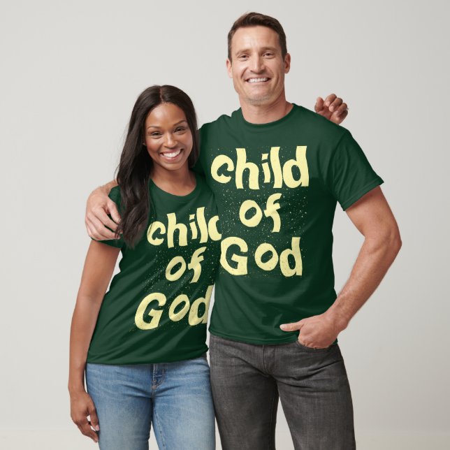 Kind der Bibel Zitat Grün T-Shirt (Unisex)