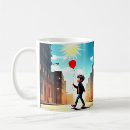 " KIND, DER IN DIE SONNE STROLLT " KAFFEETASSE