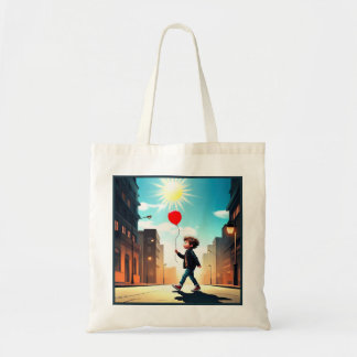 " KIND, DER IN DIE SONNE STROLLT " TRAGETASCHE