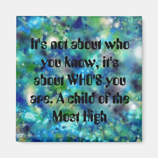 Kind der inspirierendsten Christenkunst Magnet (Vorne)