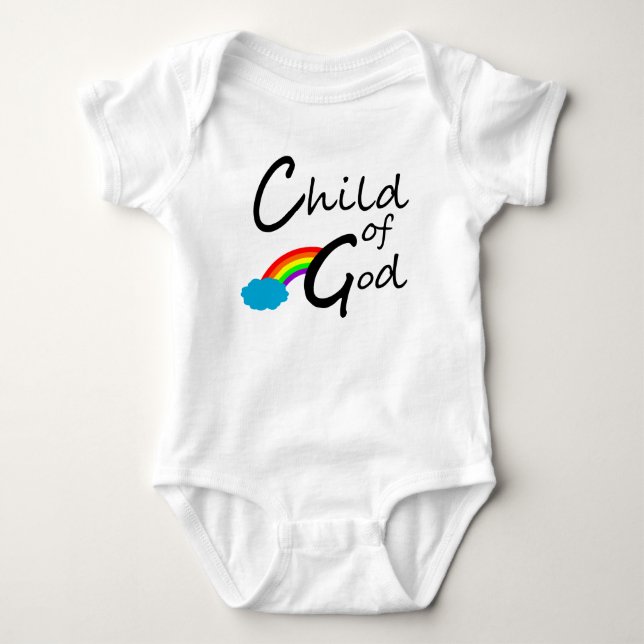 Kind des Gottes - christlicher Baby-Spielanzug Baby Strampler (Vorderseite)