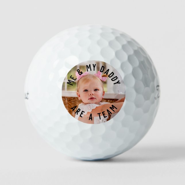 Kind Foto Me & My Daddy Titleist Pro V1 Golfball (Vorderseite)