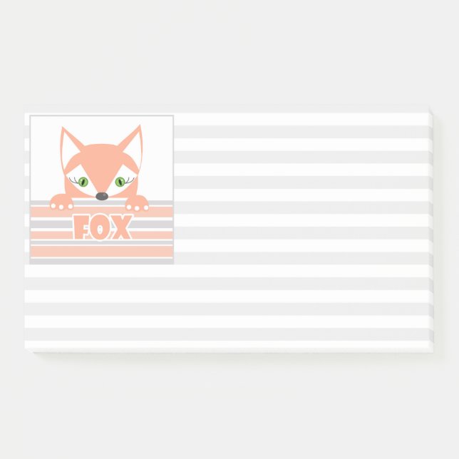 Kind, Fuchs, kleiner Fuchs, Kind, für Kinder Post-it Klebezettel (Vorderseite)