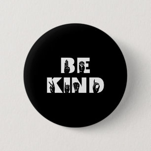 Kind-Gebärdensprache Button