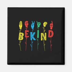 Kind-Gebärdensprache Handautismus Sensibilisierung Magnet
