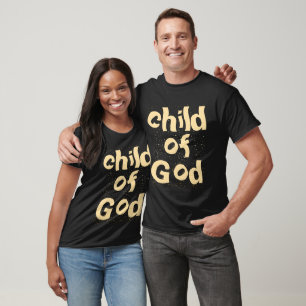 Kind Gottes Bibelzitat schwarz T-Shirt