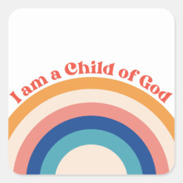 Kind Gottes Christliche Aufkleber | Regenbogen