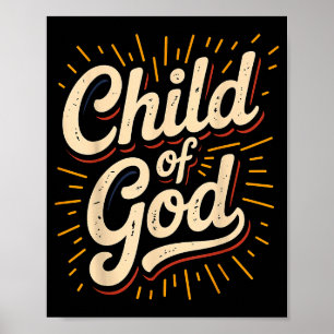 Kind Gottes Christlicher Glaube Poster