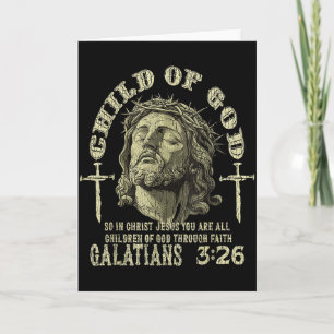Kind Gottes Galater 3_26 Bibelvers Christlich  Karte