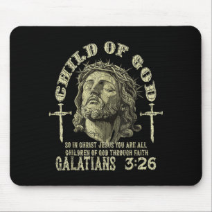 Kind Gottes Galater 3_26 Bibelvers Christlich Mousepad