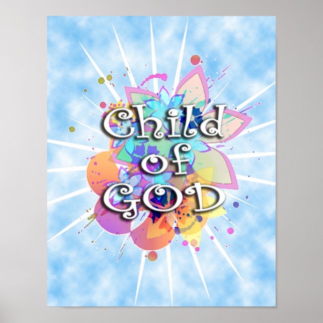 Kind Gottes, Pastel Poster (Vorne)