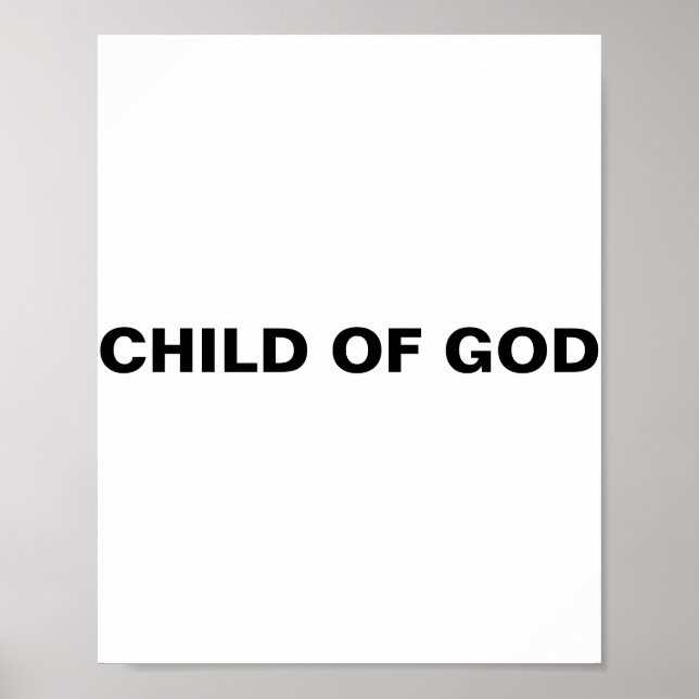 "Kind Gottes" Poster (Vorne)