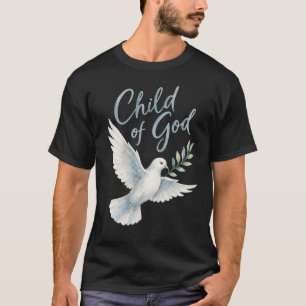 Kind Gottes Wasserfarbe Taube Olivenzweig Christia T-Shirt