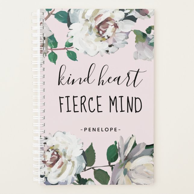 Kind Herzmuskel Mind Wasserfarbe Blumenplaner Planer (Vorderseite)