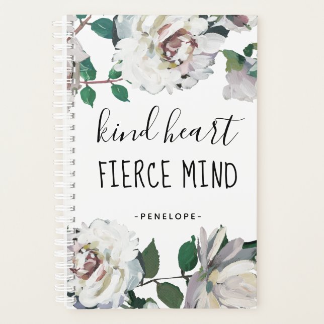 Kind Herzmuskel Mind Wasserfarbe Blumenplaner Planer (Vorderseite)