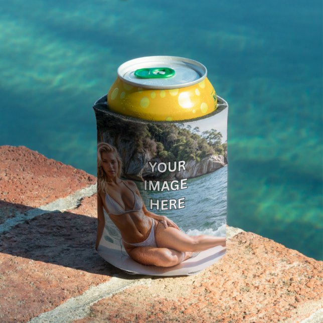 KIND! 🍻 Hinzufügen von Bild oder Text kann farbig Dosenkühler (In Situ Pool)
