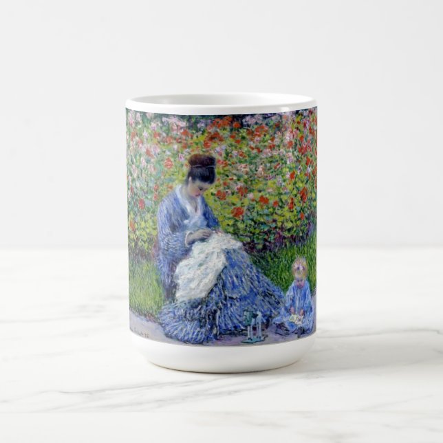 Kind im Garten ,Monet Kaffeetasse (Mittel)