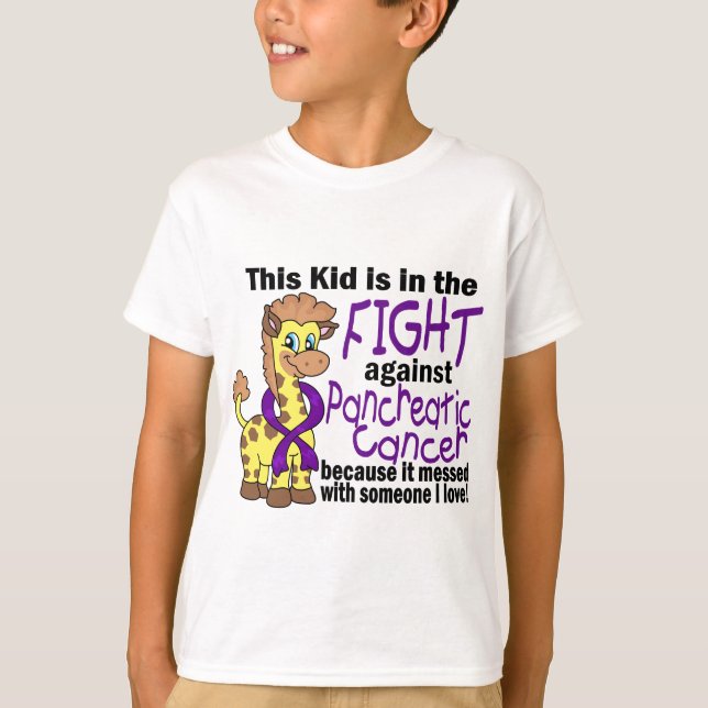 Kind im Kampf gegen Bauchspeicheldrüsenkrebs T-Shirt (Vorderseite)