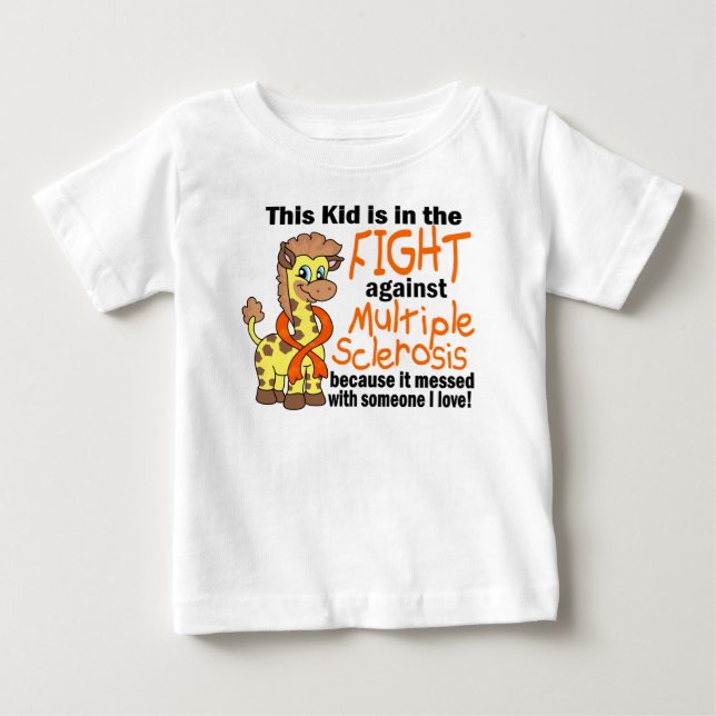 Kind im Kampf gegen multiple Sklerose Baby T-shirt (Vorderseite)