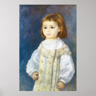 Kind im Weiß durch Pierre Auguste Renoir Poster