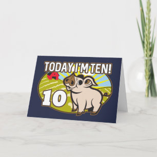 Kind ist 10. Geburtstag Heute bin ich zehn! Niedli Karte