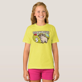 Kind ist 5. Geburtstag Heute bin ich fünf! Niedlic T-Shirt