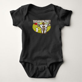 Kind ist der 1. Geburtstag Heute bin ich eins! Nie Baby Strampler