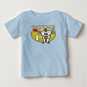 Kind ist der 1. Geburtstag Heute bin ich eins! Nie Baby T-shirt