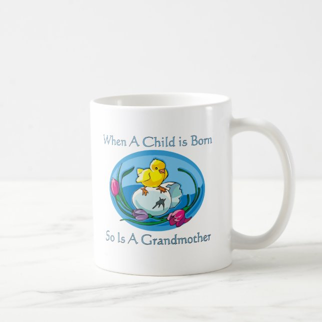 Kind ist - Großmutter geboren Kaffeetasse (Rechts)