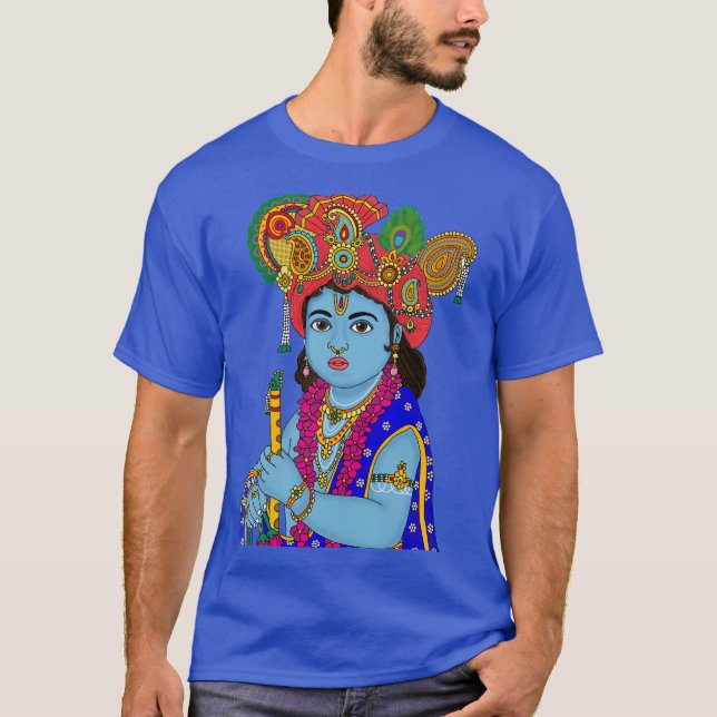 Kind Krishna T-Shirt (Vorderseite)