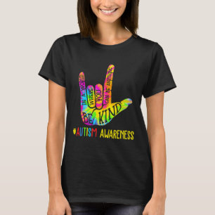 Kind-Liebe Gebärdensprache Handautismus Bewusstsei T-Shirt