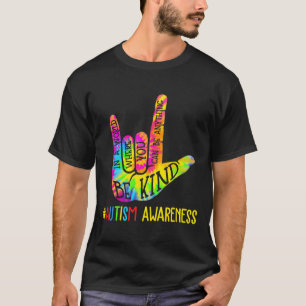 Kind-Liebe Gebärdensprache Handautismus Bewusstsei T-Shirt