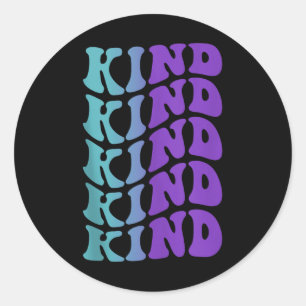 Kind, Mental Health Awareness Tank Runder Aufkleber