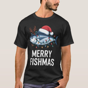 Kind mit einem Zuckerstangen-Angeln neben einem fl T-Shirt