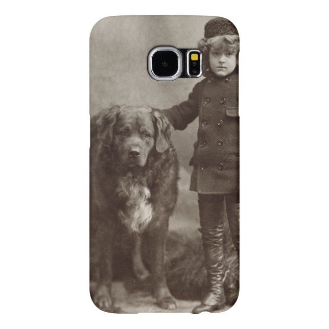 Kind mit Hund, C1885 Case-Mate Samsung Galaxy Hülle (Rückseite)
