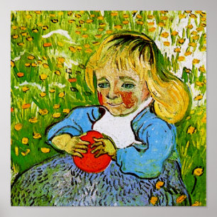 Kind mit Orange Van Gogh Fine Art Poster