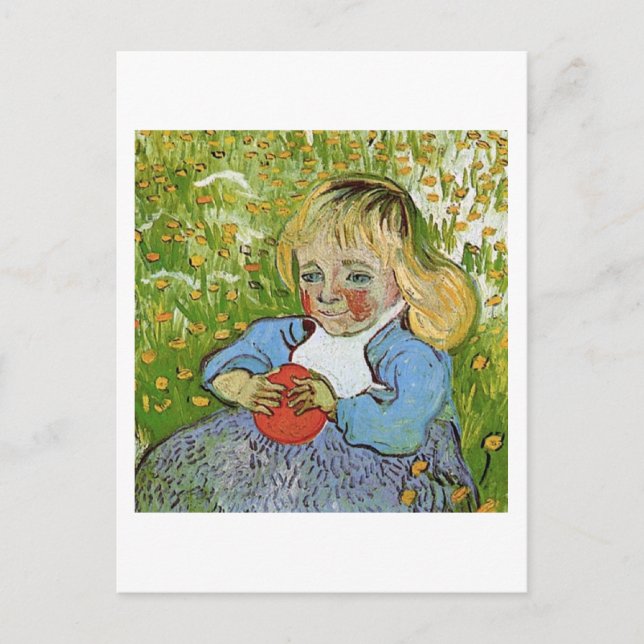 Kind mit Orange, Vincent van Gogh Postkarte (Vorderseite)