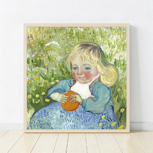 Kind mit Orange von Vincent Van Gogh Poster