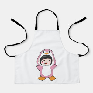 Kind mit Penguin-Kostüm Schürze