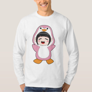 Kind mit Penguin-Kostüm T-Shirt