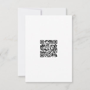 Kind Monochrome Graffiti Herz Qr Code Dankeskarte