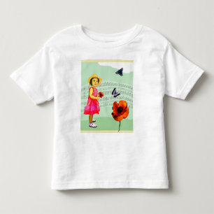 Kind: Musik der Liebe I! Mohnblumenschmetterlinge Kleinkind T-shirt