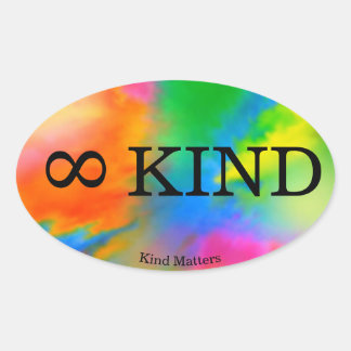 ∞ KIND Oval Aufkleber